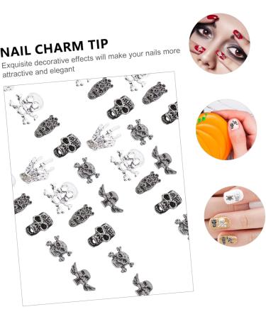 FRCOLOR 420 Pieces Nail Art Accessories Halloween Nail Charm Ornament Manicure Nail Charm 3D Halloween Nail Pendant Decoration Nail Skull Pendant Pumpkin Decorate Nail Drill Miss - Buy Online on GoSupps.com
