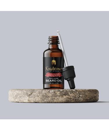 Men's Sandalwood Beard Oil - Made in Canada | Nourishing Oils: Sandalwood Coconut Argan Jojoba Castor Grapeseed & Vitamin E - Buy Online on GoSupps.com