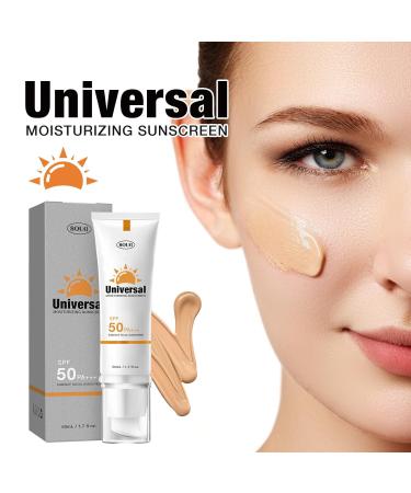 Buy Sun Sunscreen SPF50+ Tinted Moisturizer - Strong UV Protection All-in-One Face Sunscreen & Foundation 50ml for All Skin Types - Buy Online on GoSupps.com