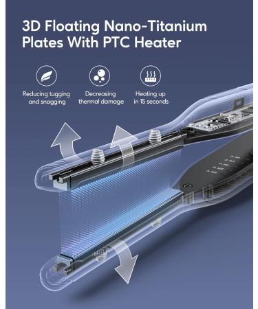 Mini Smooth Iron - Professional Hair Smoothing Tool for Short Hair Beard & Ponytail | Quick 15S Heat Titan Low Iron with Adjustable Temperature - Buy Online on GoSupps.com