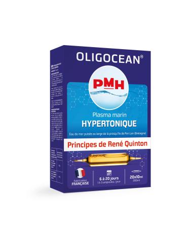 OLIGOC AN PMH Hypertonic Marine Plasma Principles of Quinton Made in France 20 ampoules of 10 ml