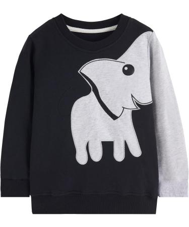 Kids Dinosaur Sweatshirt | Cotton Long Sleeve Pullover for Boys & Girls 5-6 Years | Casual Toddler Top - Buy Online on GoSupps.com