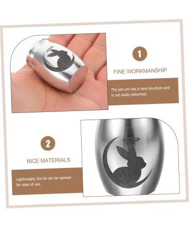 BESPORTBLE 3pcs Rabbit Urn Small Pet Urn Urns Bunny Memorials Pet Urn Keepsake Urn Dog Urn Stainless Steel 4.00X3.00X3.00CMx3pcs Silverx3pcs - Buy Online on GoSupps.com