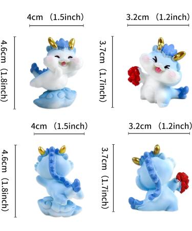 Cyodoos 2PCS New Year Decoration Dessert Cupcake Toppers Spring Festival Party Supplies Baking Accessories Dessert Dragon Selection New Year Party Supply Dragon Cupcake Toppers - Buy Online on GoSupps.com