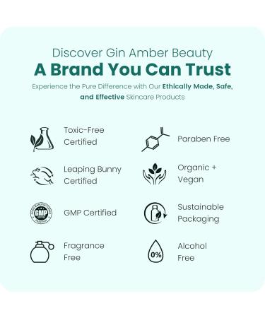 Buy Gin Amber Beauty Natural Foaming Skin Cleanser | Gentle & Effective Skin Care for All Skin Types | International Shipping Available - Buy Online on GoSupps.com