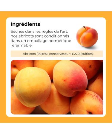 Abricots secs 1 Kg | gros calibre | sans noyaux | Abricots s ch s et nutritifs | Sans sucre | Riche en fibres | Sans gluten | Vegan et v g tariens | sac refermable | Dorimed - Buy Online on GoSupps.com
