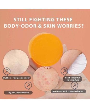  GNAUMORE Natural Persimmon Soap Persimmon Soap with Green Tea Extract Deep Cleansing To Remove Body Odor 100g - Buy Online on GoSupps.com