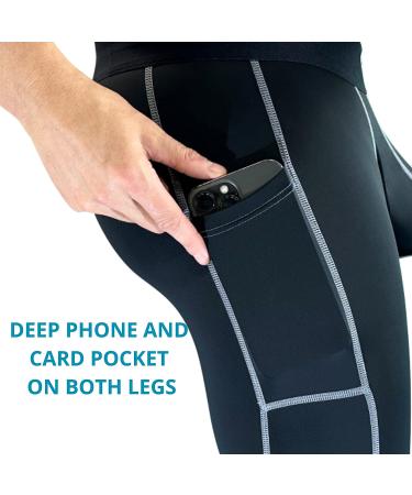 Men's D Pouch Compression Pants | Leggings Yoga Tights Base Layer | White Large - Buy Online on GoSupps.com