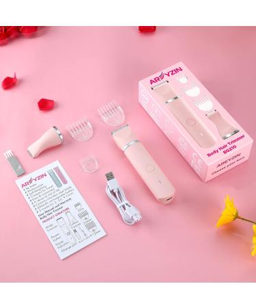 Electric Bikini Trimmer for Women - Wet & Dry Lady Shaver with Ceramic Blades - Pink - Buy Online on GoSupps.com