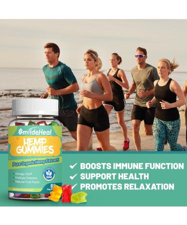 2 Pack Hemp Gummies 1 500 000 Extra Strengthen Organic Hemp Gummies Hemp Supplement Gummy with Hemp Oil Extract 120 Gummies 60 Count (Pack of 2) - Buy Online on GoSupps.com
