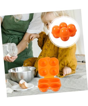 BESPORTBLE 2pcs 4-Compartment Egg Box Fridge Egg Dispenser Egg Cartons Reusable Trash Can with Cover Travel - Buy Online on GoSupps.com