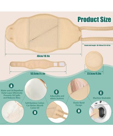 2/3Pcs Neck Waist Oil Pack Set Washable Reusable Essential Oil Wrap Neck Oil Wrap Mess-Free Oil Pack Wrap with Adjustable Elastic Strap Comfortable Oil Pack Leak-Proof Oil Pack (Neck Pack+Chest Pad) - Buy Online on GoSupps.com