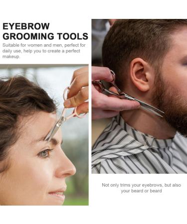 Lot 2 Ciseaux Sourcils Pointus en Acier Inoxydable Brosse Double T te Kit de Soins Sourcils Pr cis pour Maquillage Coupe Poils Nez Outils de Taille Professionnels Usage - Buy Online on GoSupps.com
