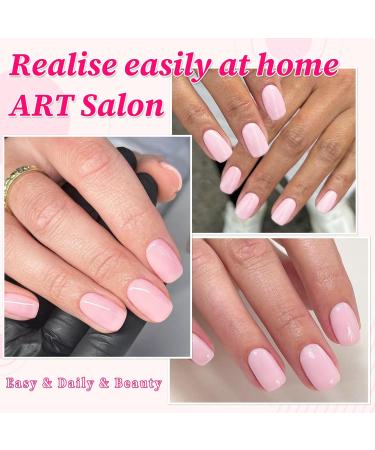 240pc Baby Pink Square Press On Nails - Short Fake Acrylic Nails with Glue & Adhesive Tabs | Perfect Petite Artificial Fingernails - Buy Online on GoSupps.com