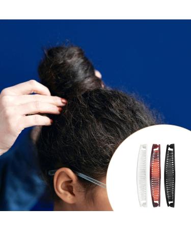 Luckious Brand 6 Pieces Banana Hair Clip Set: Versatile Hair Accessories for Effortless Styling - Wave Hair Clip Fork Hair Accessories for Women Girls (Black and Red and White) - Buy Online on GoSupps.com