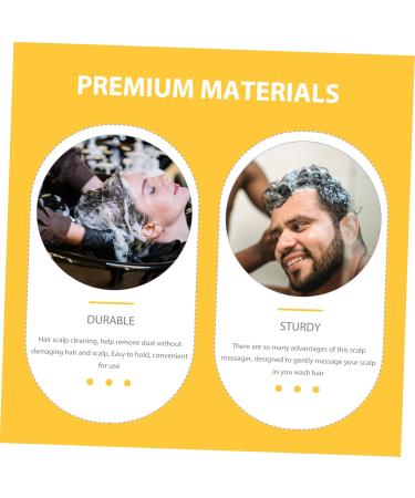 Tovinanna Silicone Shampoo Massage Brush - Scalp Massage Tool for Hair Care | Japanese Style Peeling Brush | Travel-Friendly 9.6x8.4x8.1cm - Buy Online on GoSupps.com