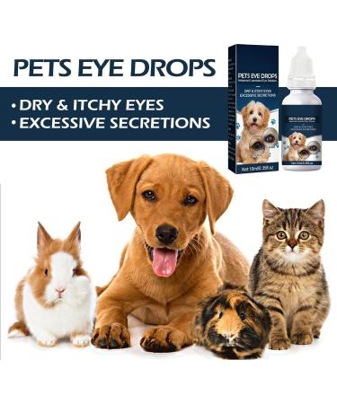Eye Drops for Dogs & Cats - 10ml Comfort Relief for Dry Eyes & Eye Itching (2/4 Pack) - Progressive Lanosterol Formula - Buy Online on GoSupps.com