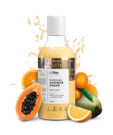 So!Flow Smoothing Shake with Papaya & Orange - Rich in betaine and jojoba for naturally soft refreshed skin Papaya and Orange