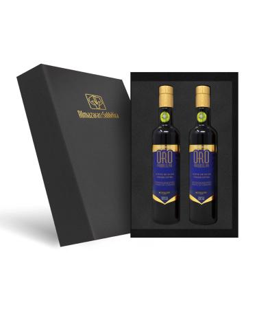 x Parqueoliva Serie Oro (Série Or) 500 ml - Huile d'olive vierge extra espagnole avec étui en noir