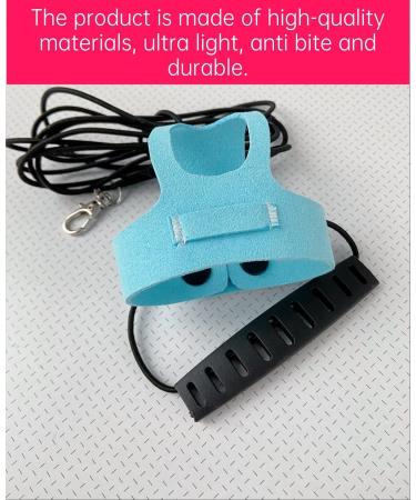 Bird Flight Harness Vest for Parakeets, Cockatiels, Conures, Budgies | Parrot Flight Suit with Leash, Rope, and Handle | Outdoor Training Clothes for Bird Flying Activities | Anti Bite | Medium Blue - Buy Online on GoSupps.com