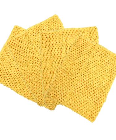 Time to Sparkle 4pcs Crochet Tube Top Crochet Tutu Infant Dress Baby Girls Skirt Pettiskirt 8"x10" Lemon 20x25cm Lemon - Buy Online on GoSupps.com