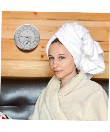 Veemoon Dual Sauna Moisture Thermometer & Wall Clock - High Precision Stainless Steel Digital Thermometer (2 Pack) - Ideal for Indoor & Outdoor Use - Buy Online on GoSupps.com