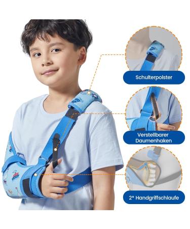 Willcom Arm Loop for Children - Breathable Medical Shoulder Support for Broken Arm Elbow Wrist Injury Recovery (XXS Right) - Buy Online on GoSupps.com