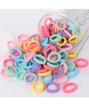 AHENOD 100PCS Small Hair Ties - Seamless Elastic Ponytail Holders for Girls and Kids (Multicolor) - Buy Online on GoSupps.com