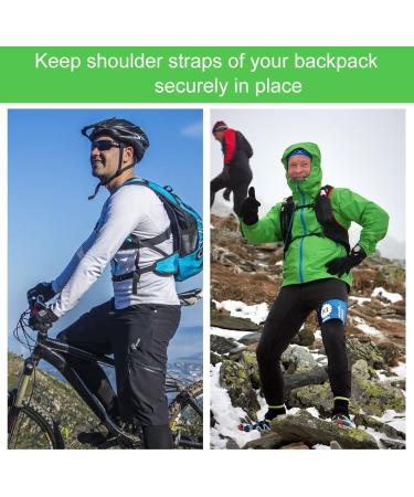 Adjustable Chest Strap Backpack Set for Kids - 2 Durable Non-Slip Straps for School Bags - Nylon Buckle Design for Outdoor Trips - Black - Buy Online on GoSupps.com
