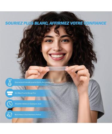 Bande Blanchiment Dentaire 21 Jours (42 Bandes) Bande Blanchissante Dent avec Formule au Coco Naturel Whitening Strip pour Blanchiment des Dent Dent Blanche & Antid rapantes - Buy Online on GoSupps.com