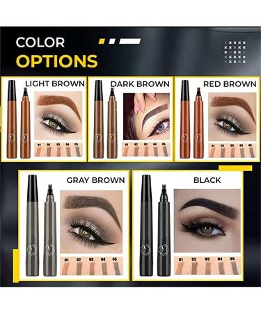 Multi-Used Waterproof Eyebrow Beard Filling Pen Kit for Man Woman Long Lasting Easily Create Natural Eyebrow Makeup - Buy Online on GoSupps.com