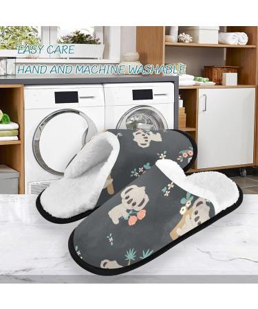 RPlife Spa Slippers - Green Watercolor Cactus Succulents | Soft & Comfortable Multi-Color Women's House Slippers with Cute Koala Designs for Guests - Buy Online on GoSupps.com