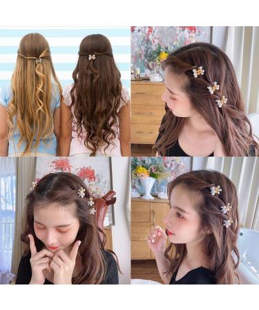 10 PCs Mini Hair Claw Clips - Perfect for Girls & Women | Ideal for Weddings Birthdays School & Everyday Use (White) - Buy Online on GoSupps.com