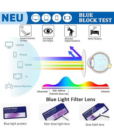 Slightly Frameless Tinted Titanium Reading Glasses for Men - Blue Light Filter Fashion Computer Glasses Anti-Eye Load/UV Protection Size 1.25x - Buy Online on GoSupps.com