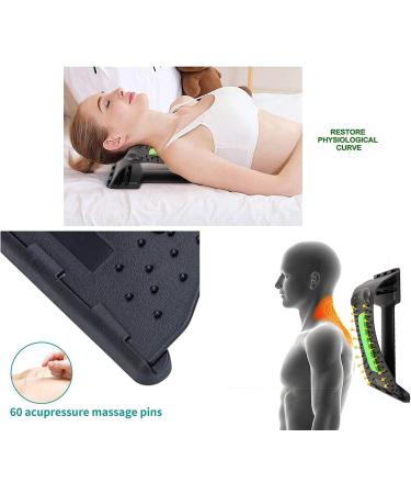Buy Adjustable Black and Blue Neck Stretcher for Pain Relief | Cervical Support & Relaxation | International Shipping - Buy Online on GoSupps.com