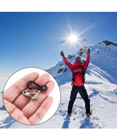 20 Pack Mini Carabiner Hooks - Small Snap Lock Carabiners for Camping Travel & Hiking - Key Chain Clips - Buy Online on GoSupps.com