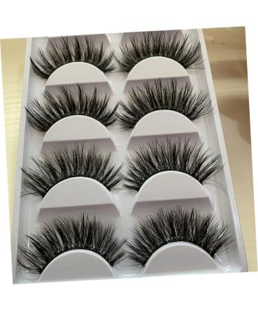 minkissy 5 Pairs eyelashes natural European and American lashes dense fake eyelash cross eyelash natural eyelashes three-dimensional Fake eyelashes natural false lashes 3d - Buy Online on GoSupps.com