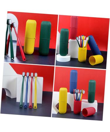 Minkissy Toothbrush Covers 8 Pack Blue Plastic for Sensitive Gums Travel & Whitening | Ideal Cleaning Solution for Households - Buy Online on GoSupps.com