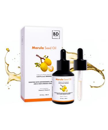 Organic Marula Oil- Cold Pressed Marula Oil for Skin Unrefined Carrier Oil for Skin Care Face Hair Care & Body Massage - Marula Facial Oil 2oz
