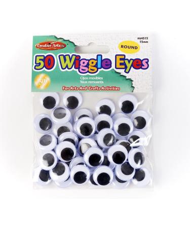 Charles Leonard 15mm Black Wiggle Eyes - 50/Bag | Creative Arts (64515) - Buy Online on GoSupps.com