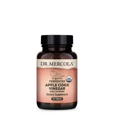 Dr. Mercola Organic Fermented Apple Cider Vinegar and Cayenne 30 Tablets