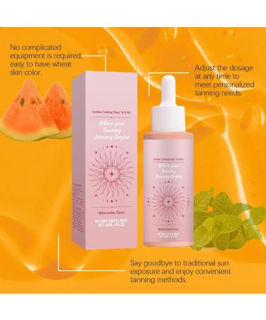 Tanning drops without moisturizing selftanner light moisturizing makeup with protection 60 ml for body and legs daily use travelfriendly summer indoors and outdoors - Buy Online on GoSupps.com