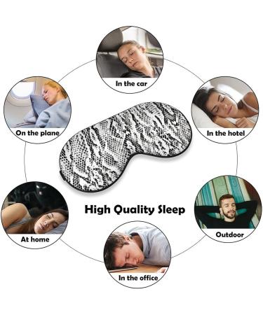 Premium Snake Skin Pattern Sleep Mask for Women - Adjustable Eye Shades with Elastic Strap for Ultimate Comfort - Buy Online on GoSupps.com