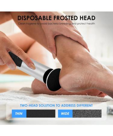 Electric Foot File Hard Skin Remover 2 in 1 Professional Electric Foot Pedicure Tools with 6 Speed Adjustable Foot Callus Remover for Dry Dead Skin Cracked Heels Adjustable Forward & Reverse - Buy Online on GoSupps.com