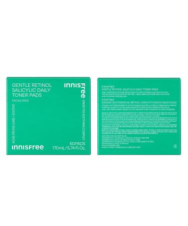 innisfree Daily Gentle Retinol Salicylic Toner Pads Korean Sheet Mask Pads for Acne-Prone Skin Care - Buy Online on GoSupps.com
