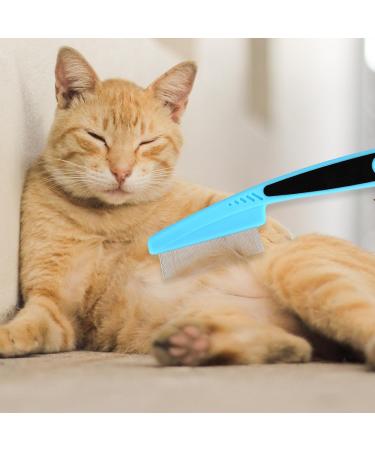 Cobee Dog Flea & Lice Comb Set - 4-Piece Light Blue Pet Care Tools for Dogs & Cats - Tear Stain Remover & Fine Tooth Combs - Buy Online on GoSupps.com
