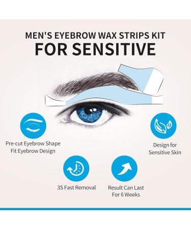  Beauty7 Beauty7 24-Pack Pre-Cut Eyebrow Wax Strips - With 4 Oil Cleansing Wipes - Suitable for Skin - Buy Online on GoSupps.com