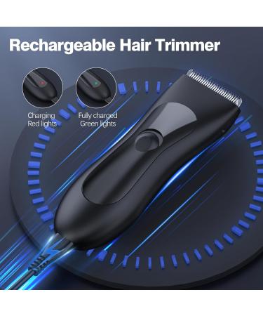 Premium Hair Trimmer for Men - Electric Razor for Groin & Pubic Hair Waterproof Rechargeable Compact Design - Ideal Gift for Him - Buy Online on GoSupps.com