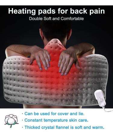 Buy OCSOSO Heating Cushion 60x30 cm - Fast Heating Electric Heat Pillow with Auto Switch-Off & 10 Temperature Levels for Back Neck & Shoulder Relief | International Shipping Available - Buy Online on GoSupps.com