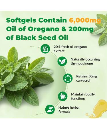 Oregano Oil with Black Seed Oil Vitamin C and Zinc 4-in-1 formula Naturally Contains Carvacrol and Thymol antioxidant and immune-boosting benefits and support digestion | Non-GMO | 90 Softgels 1 Bottle - Buy Online on GoSupps.com